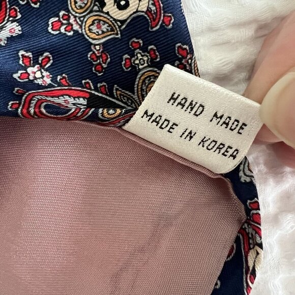 Vintage Mickey Mouse Paisley Print Tie Balancine Tie Works Silk Preppy‎ Disney - Picture 7 of 7